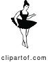 Vector Clip Art of Dancing Ballerina 3 by Prawny Vintage