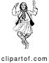 Vector Clip Art of Dancing Scotsman by Prawny Vintage