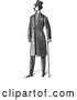 Vector Clip Art of Gentleman Standing in a Suit - 3 by BestVector