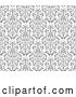 Vector Clip Art of Grayscale Seamless Islamic Motif Pattern 2 by AtStockIllustration