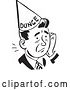 Vector Clip Art of Guy in a Dunce Hat by BestVector