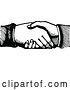 Vector Clip Art of Hand Shake by Prawny Vintage