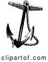 Vector Clip Art of Nautical Rope and Anchor by Prawny Vintage
