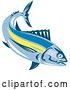 Vector Clip Art of Retro Albacore Tuna Fish by Patrimonio