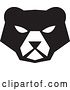 Vector Clip Art of Retro American Black Bear Face by Patrimonio