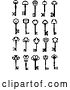 Vector Clip Art of Retro Antique Skeleton Keys 6 by Vector Tradition SM