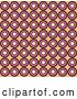 Vector Clip Art of Retro Background of Brown, Pink and White Squares in Rows by KJ Pargeter