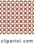 Vector Clip Art of Retro Background of Brown, White and Pink Floral Patterned Wallpaper by KJ Pargeter