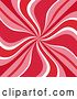 Vector Clip Art of Retro Background of Red, Pink and White Swirls by KJ Pargeter