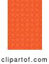 Vector Clip Art of Retro Background of Rows of Orange Circles by