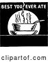 Vector Clip Art of Retro Best You Ever Ate Sign by BestVector