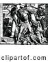 Vector Clip Art of Retro Biblica Scene of Samson Destroying the Philistine Temple by Prawny Vintage