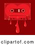 Vector Clip Art of Retro Bleeding Love Song Cassette Tape by Any Vector