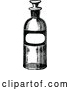 Vector Clip Art of Retro Bottle with a Blank Label by Prawny Vintage