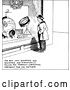 Vector Clip Art of Retro Boy Window Shopping by Prawny Vintage