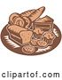 Vector Clip Art of Retro Brown Bakery Logo by Patrimonio