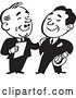Vector Clip Art of Retro Business Men Standing and Talking by BestVector
