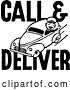 Vector Clip Art of Retro Call and Deliver Guy by BestVector