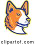 Vector Clip Art of Retro Cardigan Welsh Corgi Dog Mascot by Patrimonio