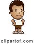 Vector Clip Art of Retro Cartoon Angry Black Boy in Shorts, with Hands on His Hips by Cory Thoman