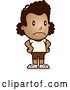 Vector Clip Art of Retro Cartoon Angry Black Girl in Shorts, with Hands on Her Hips by Cory Thoman