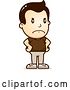 Vector Clip Art of Retro Cartoon Angry White Boy with Hands on His Hips by Cory Thoman