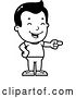 Vector Clip Art of Retro Cartoon Boy Laughing and Pointing by Cory Thoman