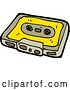 Vector Clip Art of Retro Cartoon Cassette Tape by Lineartestpilot