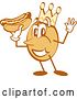 Vector Clip Art of Retro Cartoon Character Holding a Hot Dog by Andy Nortnik