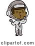Vector Clip Art of Retro Cartoon Laughing Astronaut by Lineartestpilot