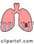 Vector Clip Art of Retro Cartoon Lungs Crying by Lineartestpilot