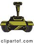 Vector Clip Art of Retro Cartoon Military Tank 3 by Patrimonio