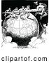 Vector Clip Art of Retro Cartoon War Cartoon by Prawny Vintage