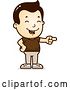Vector Clip Art of Retro Cartoon White Boy Laughing and Pointing by Cory Thoman
