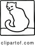 Vector Clip Art of Retro Cat Icon by Prawny Vintage