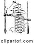 Vector Clip Art of Retro Chimney Rat by Prawny Vintage