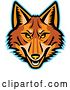 Vector Clip Art of Retro Coyote Mascot by Patrimonio