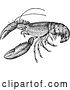 Vector Clip Art of Retro Crayfish by BestVector