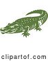 Vector Clip Art of Retro Crocodile 4 by Patrimonio