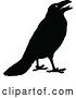 Vector Clip Art of Retro Crow 1 by Prawny Vintage