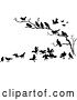 Vector Clip Art of Retro Crows in a Bare Tree by Prawny Vintage