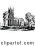 Vector Clip Art of Retro Croydon Church by Prawny Vintage
