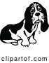 Vector Clip Art of Retro Crying Basset Hound by Prawny Vintage