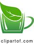 Vector Clip Art of Retro Cup of Green Tea or Coffee 21 by Vector Tradition SM