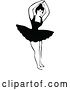 Vector Clip Art of Retro Dancing Ballerina 11 by Prawny Vintage