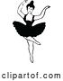 Vector Clip Art of Retro Dancing Ballerina 4 by Prawny Vintage