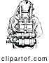 Vector Clip Art of Retro Deep Sea Diver Suit 3 by Prawny Vintage