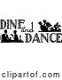 Vector Clip Art of Retro Dine and Dance Sign by BestVector