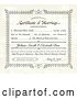 Vector Clip Art of Retro Distressed Certificate of Marriage and Sample Text by BestVector