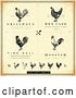 Vector Clip Art of Retro Distressed Styled Rooster and Chicken Cafe and Menu Designs by BestVector
